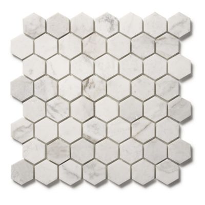 Amelie hexagon mosaic in a honed finish