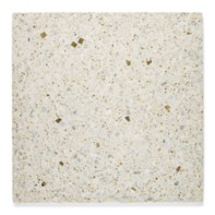 12" x 12" field in Crème with Light Aggregate and Brass