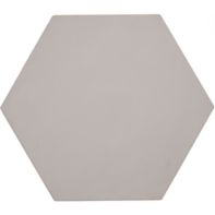 12" x 13-7/8" hexagon decorative field in crème