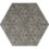 12" x 13-7/8" maximus hexagon decorative field in grey