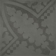 12" x 12" traditional decorative field in grey