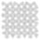 Ann Sacks Mosaic Caysen 13.35" x 13.25" pattern repeat in Carrara & Standard Thassos