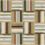 Ann Sacks Mosaic Crosshatch 11" x 11" pattern repeat in multicolor