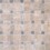 basketweave #1 mosaic in noce travertine with mystique dot in tumbled finish