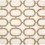 oval link mosaic with ivory cream and noce travertine in polished finish