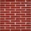 3/8" x 2" brick offset mosaic with red lake in polished finish