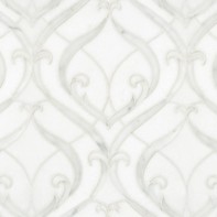 Alicia mosaic in Thassos polishied, Paperwhite honed, and Carrara honed.