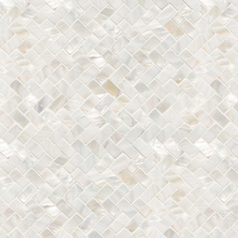 Belle Coquille herringbone mosaic