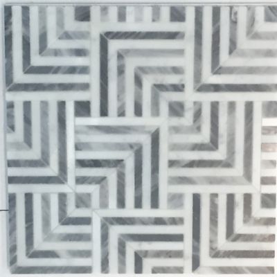 Liaison Mulholland Small 9.4" x 9.4" mosaic in Silver Blend