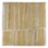 Tiempo Baku 4.625" x 4.625" field tile in Caramelo and Charcoal on silver