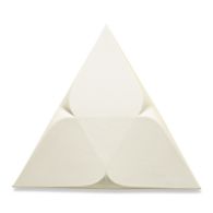 Rainier Triangle in White Shimmer matte