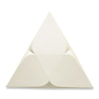 Rainier Triangle in White Shimmer matte