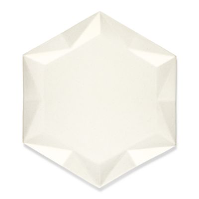 Sierra Hexagon in White Shimmer matte