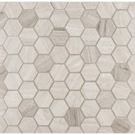 hexagon mosaic in honed finish