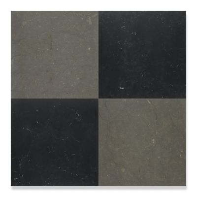 Lagos Blue and Nero Marquina 18" x 18" field combination