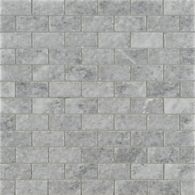 1" x 2" offset mosaic in honed finish