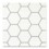 Savoy Classic 4" Hex with Silver Lining grout