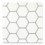 Savoy Classic 4" Hex with Silver Screen grout