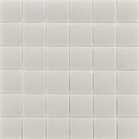 1-3/4" x 1-3/4" pillowed mosaic in gloss white