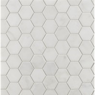 2" Hexagon mosaic in Honed