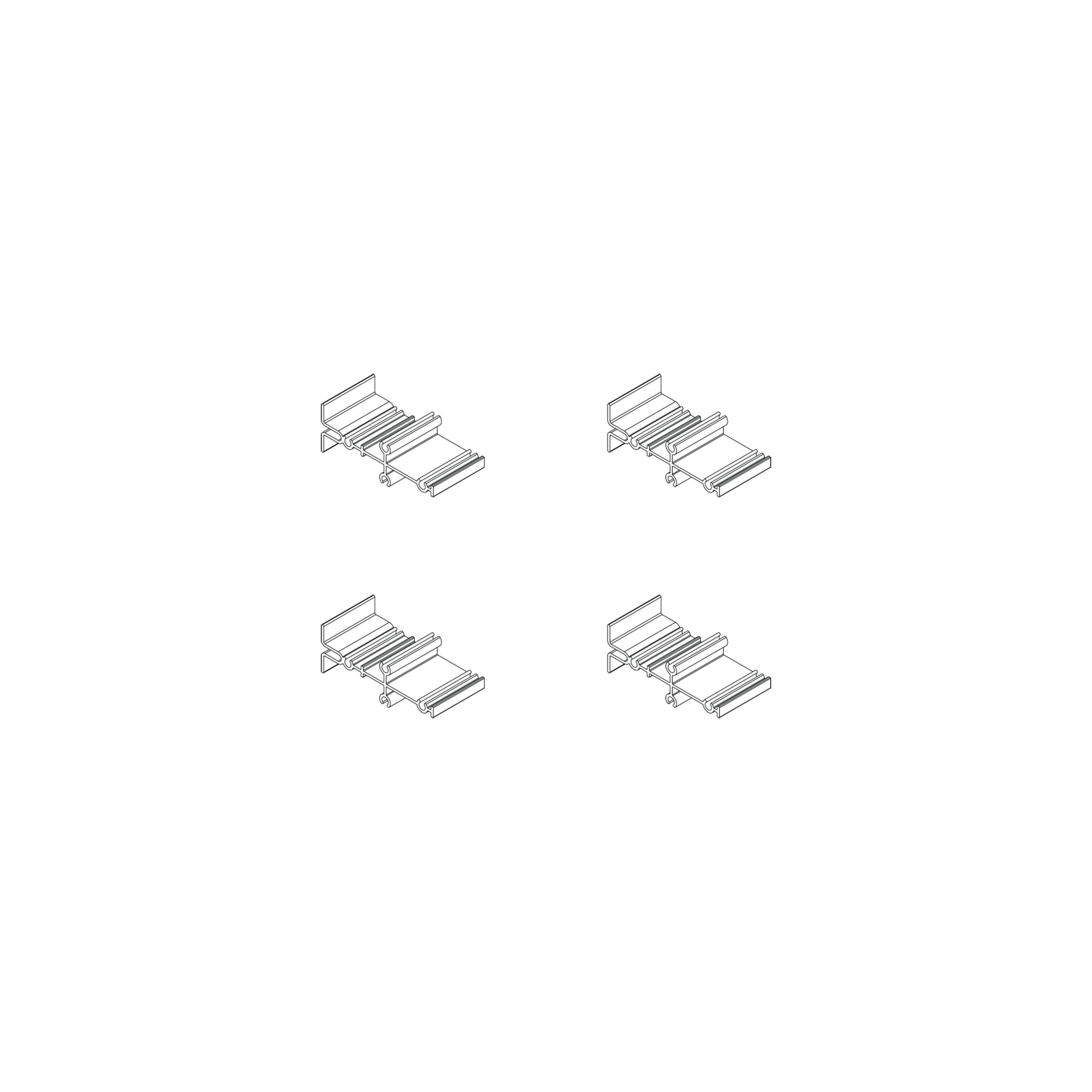 Full Length Ganging Kit, For M Series Reserve and PL PORTRAY Bathroom Accessories