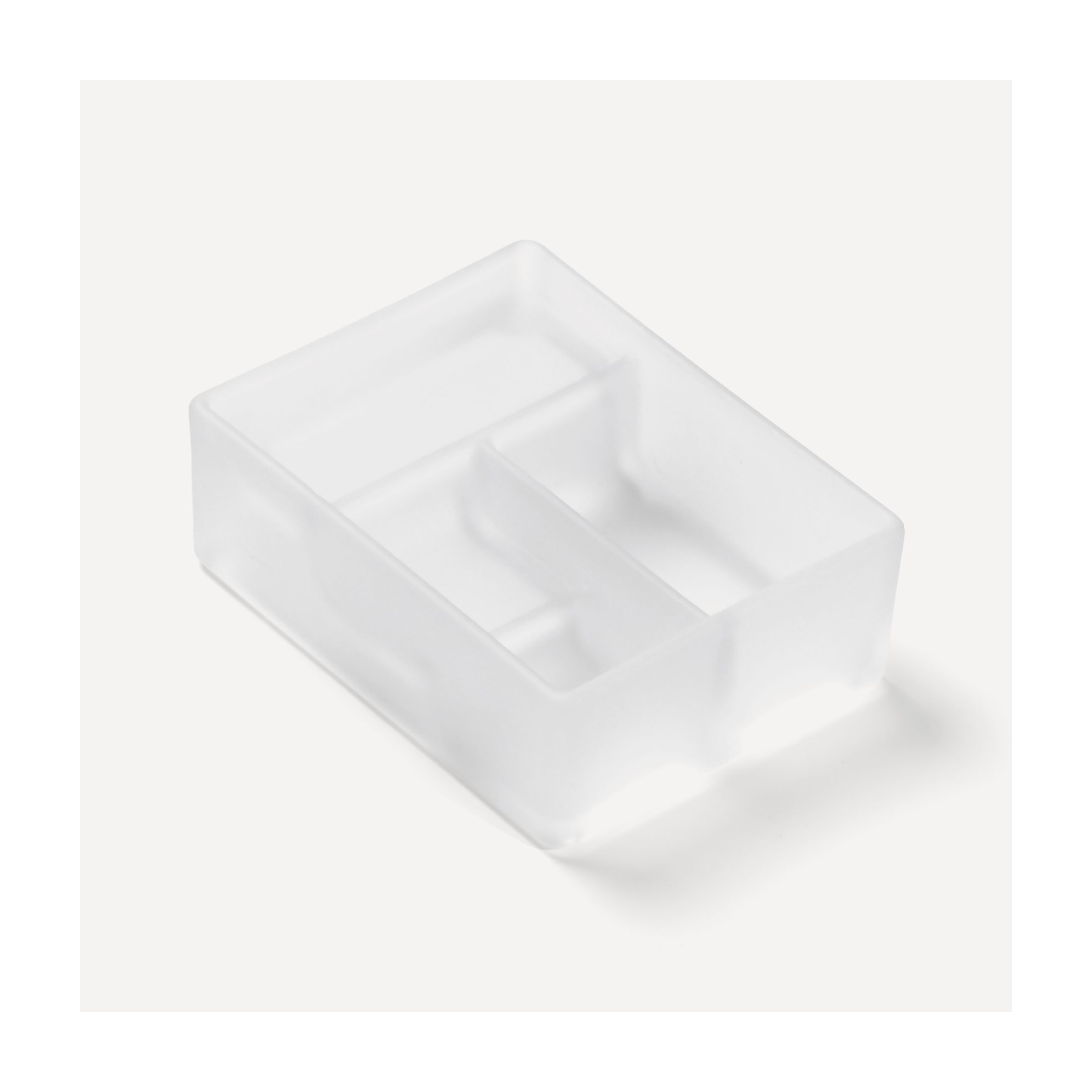 Glass Bins Bathroom Accessories — Divided Storage