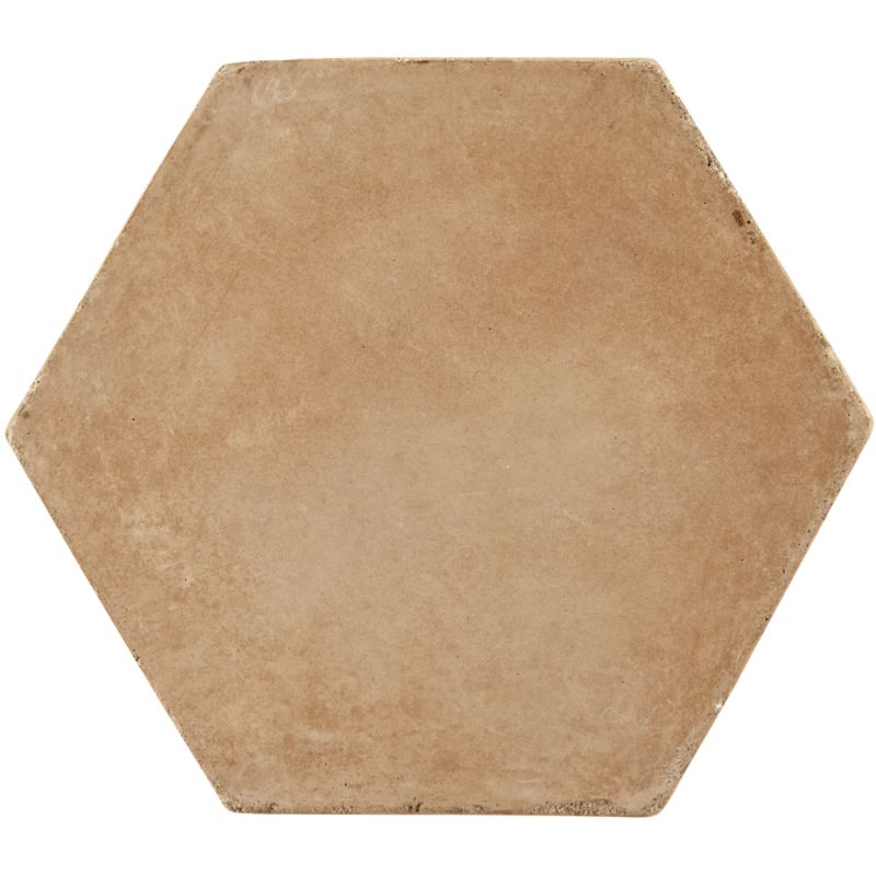 5-3/4" x 6" hexagon 6" field in cotto gold