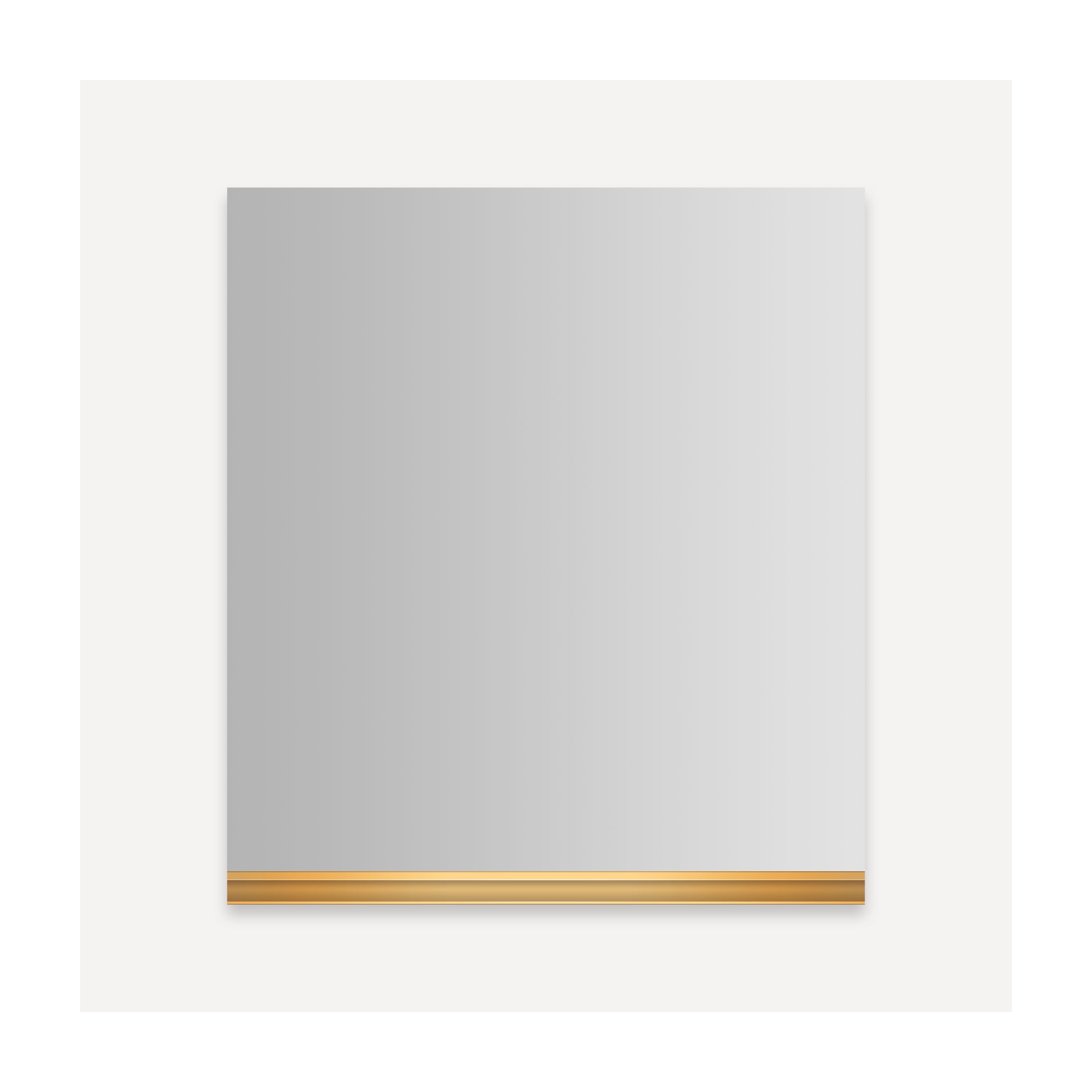 Uplift Tech Handle, 24" x 1" x 1-3/4", Matte Gold Bathroom Accessories — 24 Wide