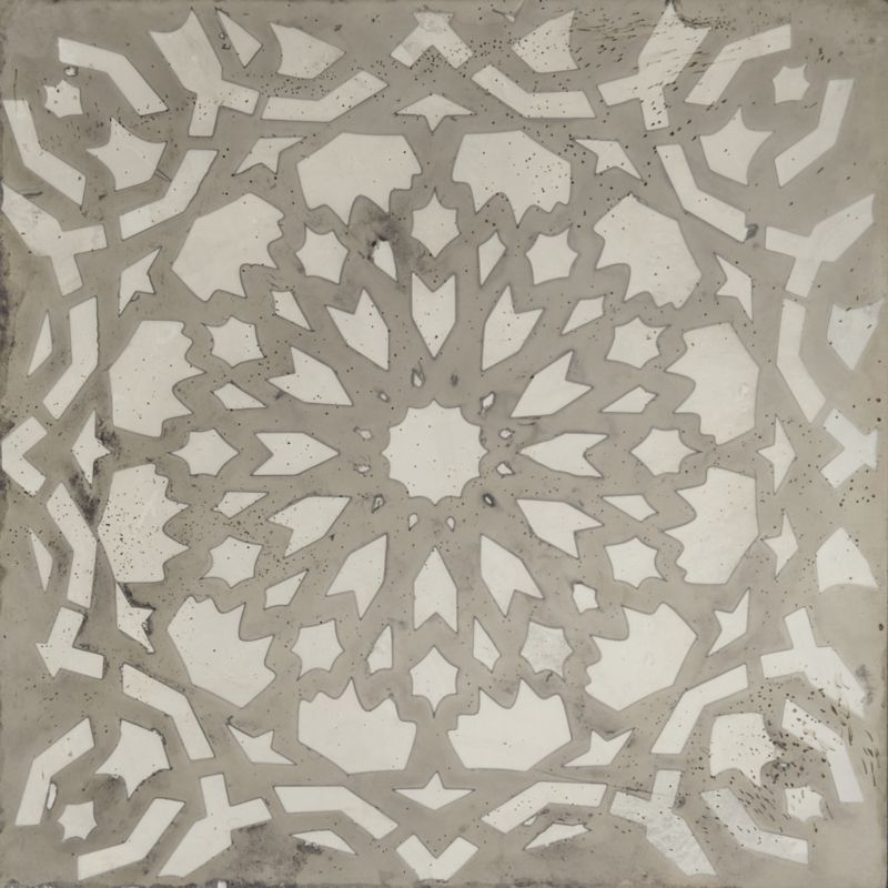 10" x 10" mamounia field in argent