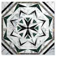 Laurel mosaic in Emerald