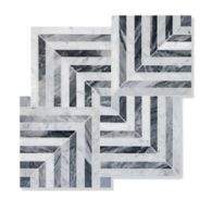 Liaison Mulholland Large 19.39" x 19.39" mosaic in Silver Blend