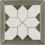 spring petite block border corner in quartz grey clear and frost glass and french vanilla in honed finish