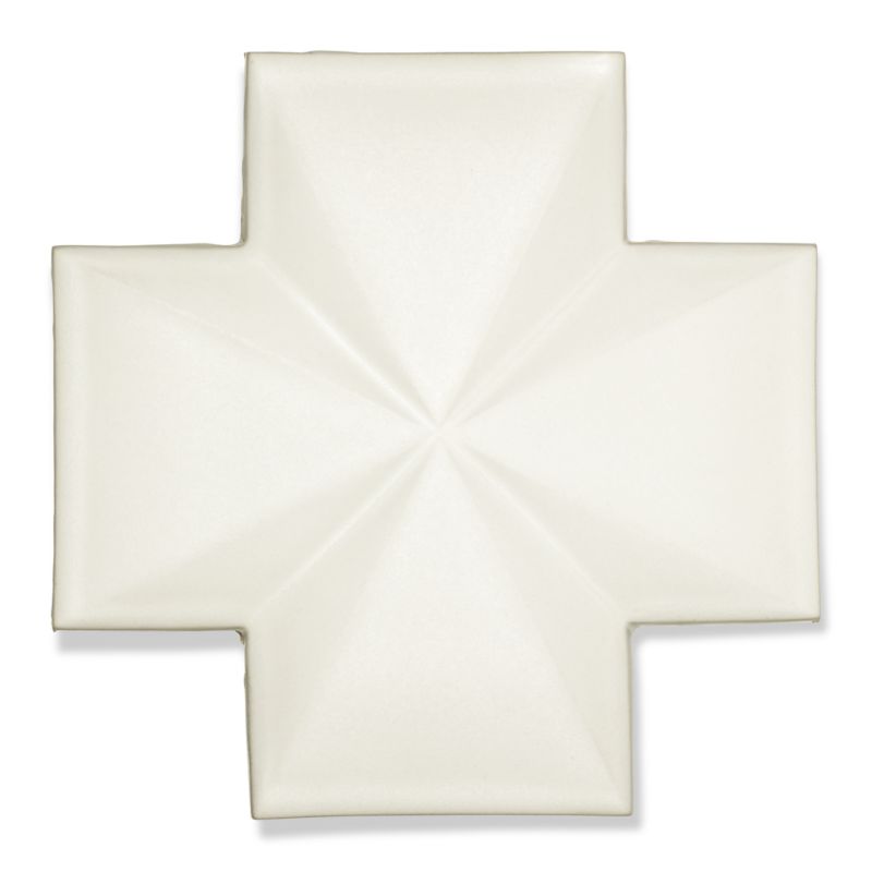 Opal Swiss Cross in White Shimmer matte