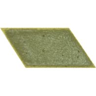 2" x 3" parallelogram left field in verdigris copper