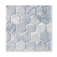 Hexagon Mosaic in Carrara