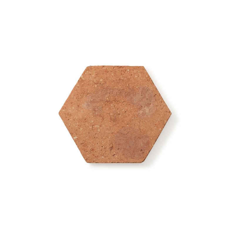 Vintage Hex field in Terra Cotta