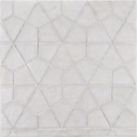 segmented hex mosaic in whitecap non irid