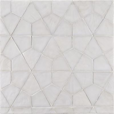 segmented hex mosaic in whitecap non irid