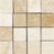 pendleton mosaic with noce travertine in polished finish and noce travertine and mystique in tumbled finish