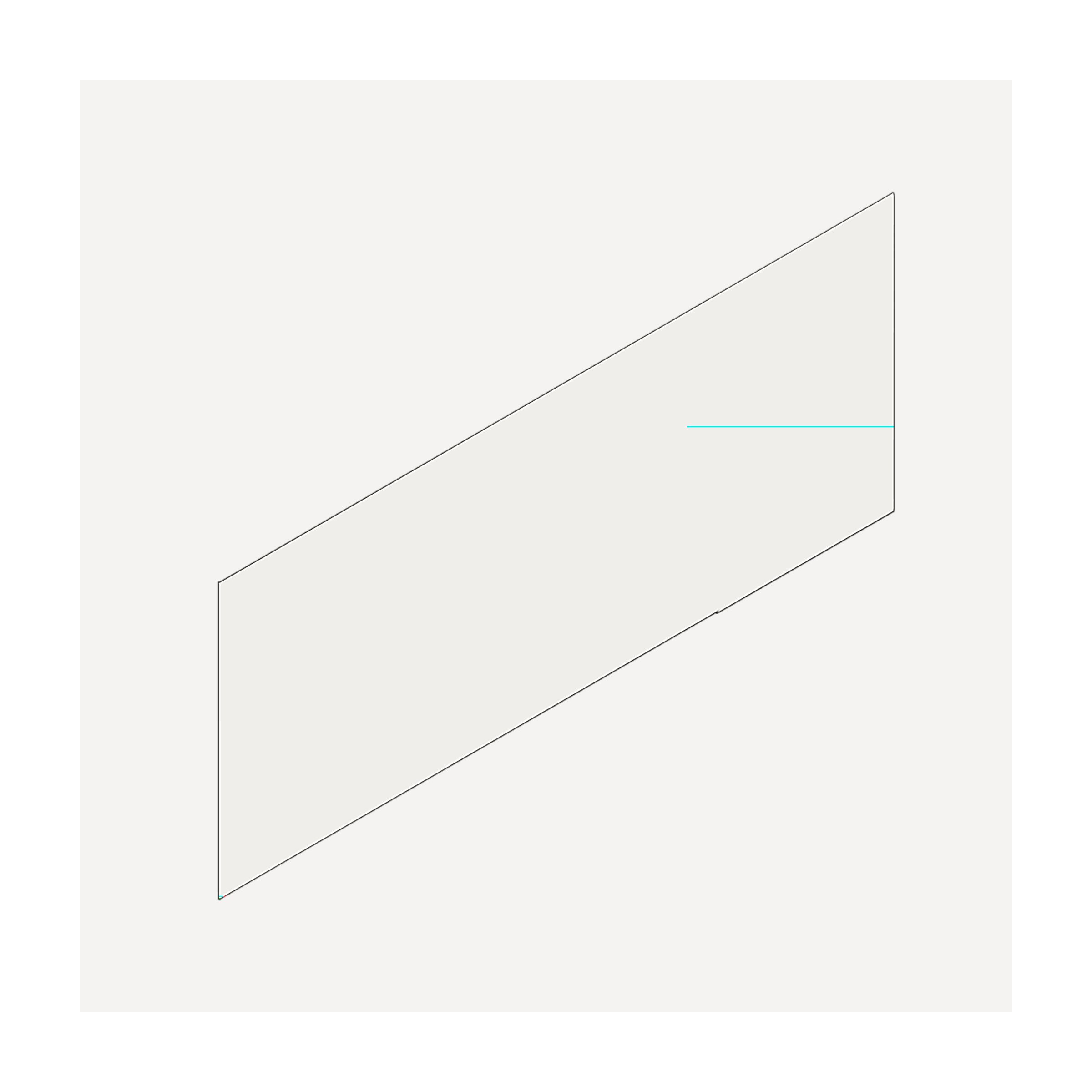 Cartesian & Profiles Side Kit, 7-1/2" H x 21" D, Single Side Kit, Satin White Bathroom Accessories — For Cartesian & Profiles