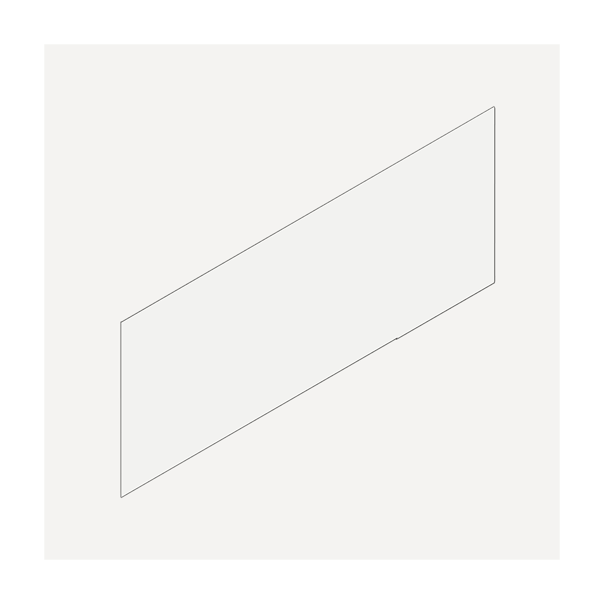 Cartesian & Profiles Side Kit, 7-1/2" H x 21" D, Single Side Kit, White Bathroom Accessories — For Cartesian & Profiles