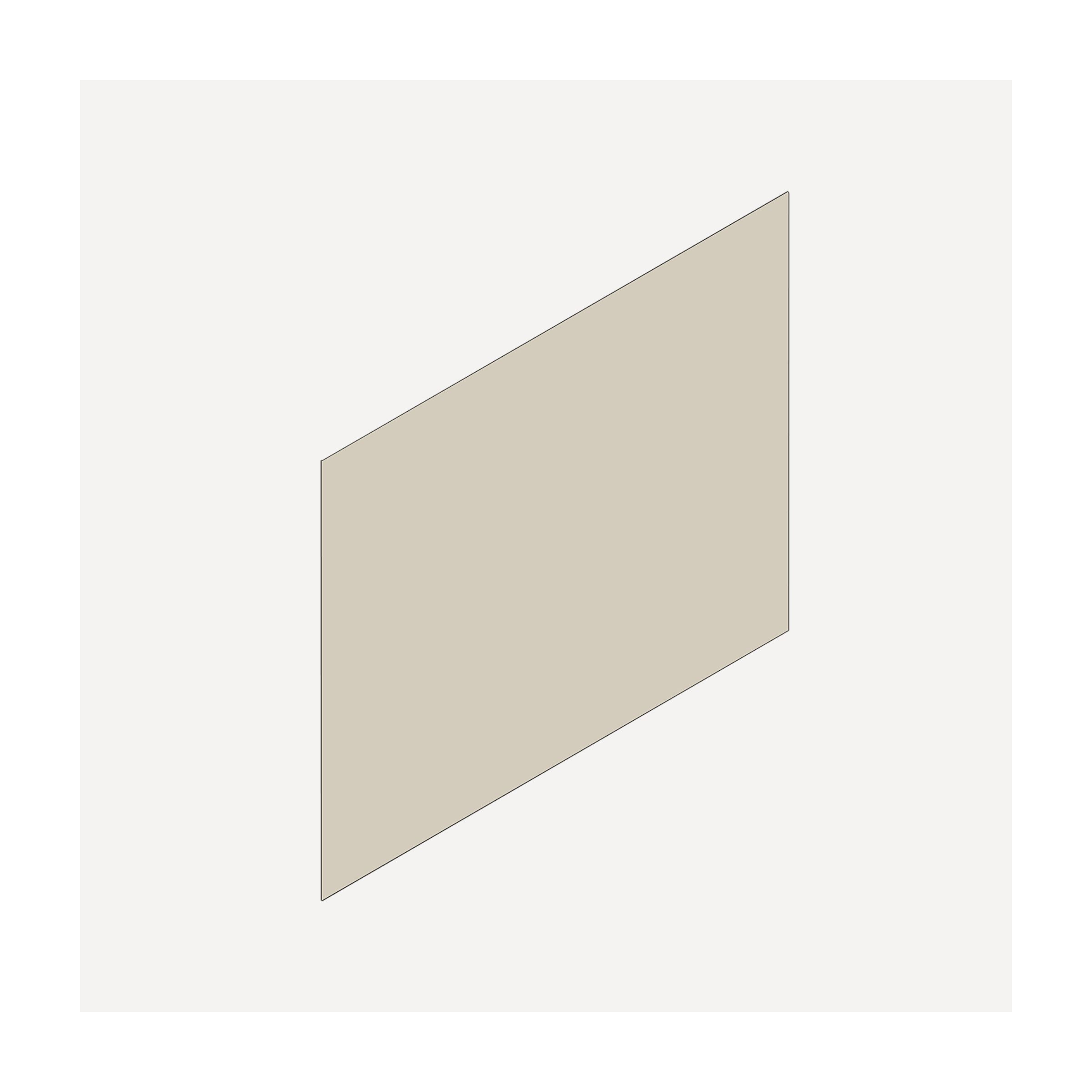 Cartesian & Profiles Side Kit, 15" H x 21" D, Single Side Kit, Matte Sand Bathroom Accessories — For Cartesian & Profiles