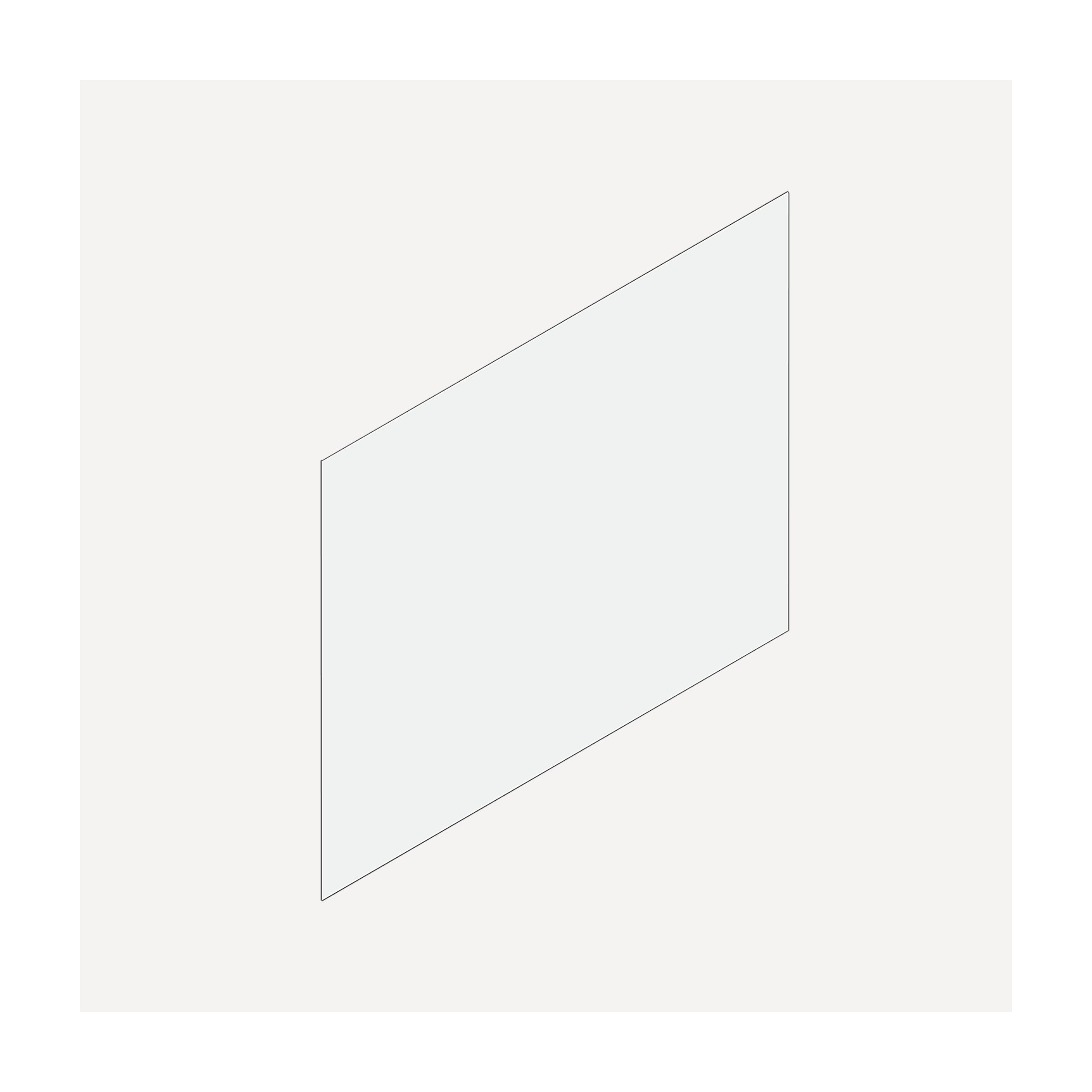 Cartesian & Profiles Side Kit, 15" H x 21" D, Single Side Kit, Matte White Bathroom Accessories — For Cartesian & Profiles