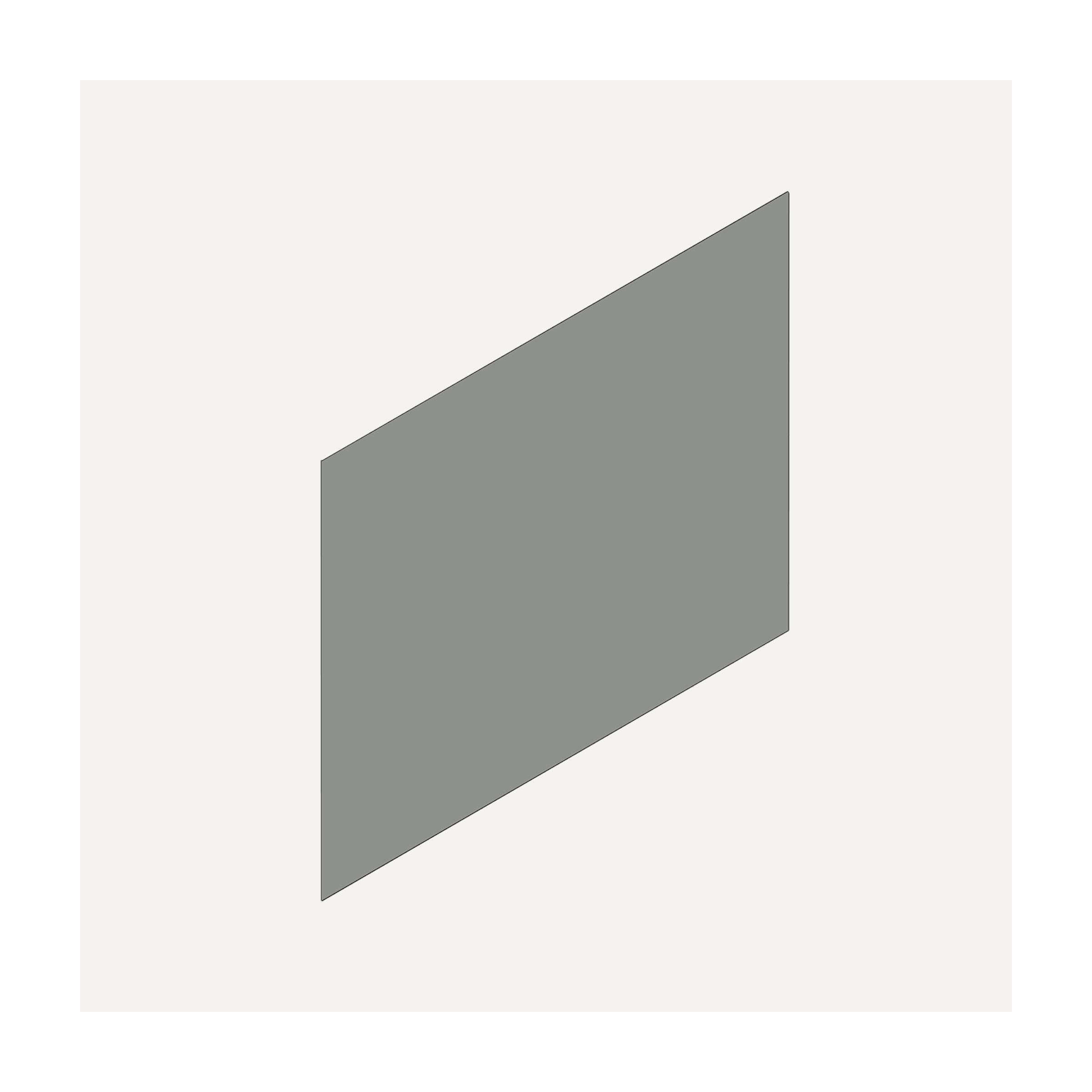 Cartesian & Profiles Side Kit, 15" H x 21" D, Single Side Kit, Matte Gray Bathroom Accessories — For Cartesian & Profiles