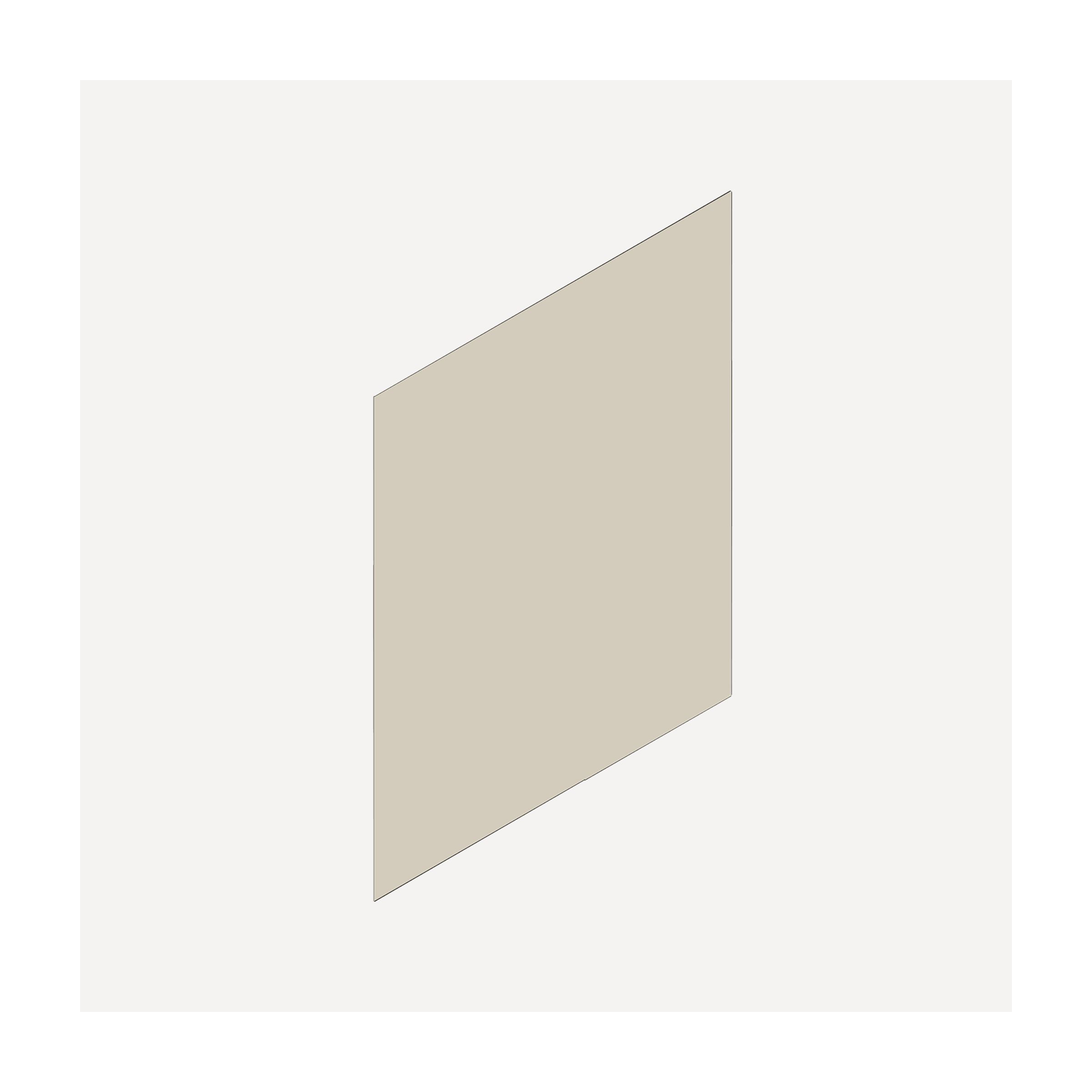 Cartesian & Profiles Side Kit, 22-1/2" H x 21" D, Single Side Kit, Matte Sand Bathroom Accessories — For Cartesian & Profiles