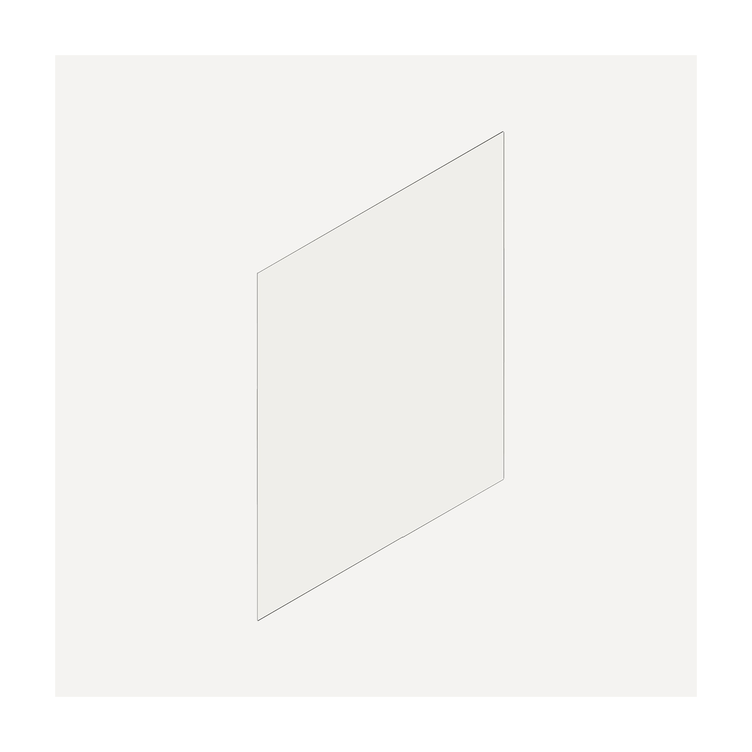 Cartesian & Profiles Side Kit, 22-1/2" H x 21" D, Single Side Kit, Satin White Bathroom Accessories — For Cartesian & Profiles