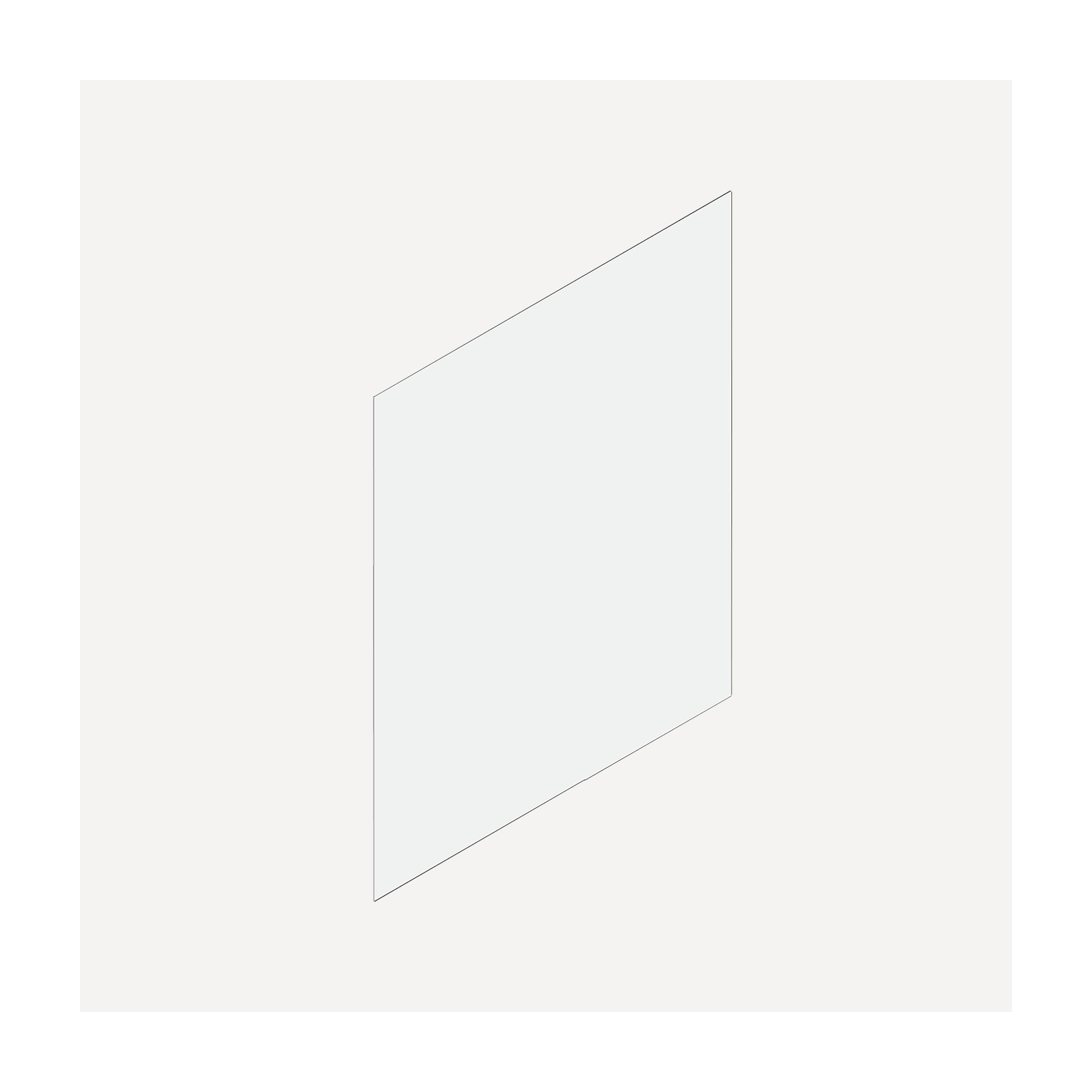 Cartesian & Profiles Side Kit, 22-1/2" H x 21" D, Single Side Kit, Matte White Bathroom Accessories — For Cartesian & Profiles