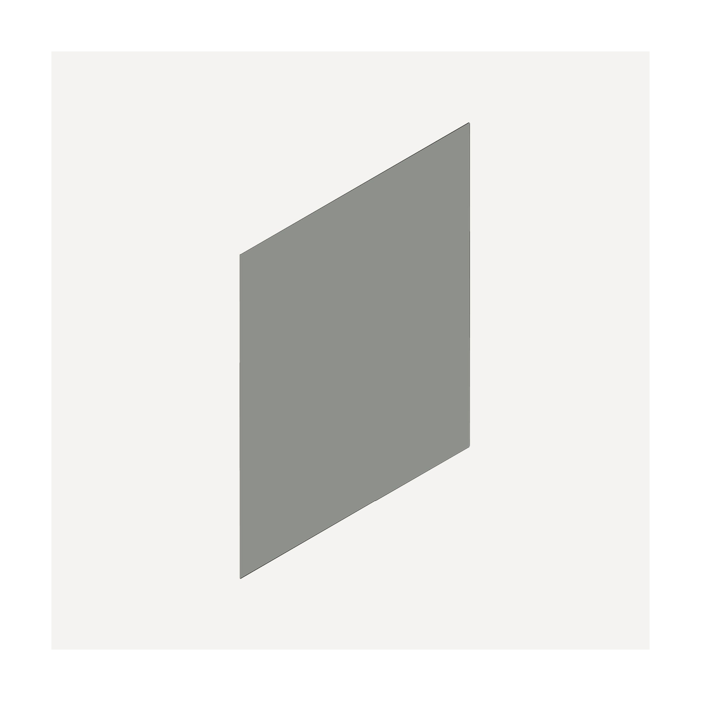 Cartesian & Profiles Side Kit, 22-1/2" H x 21" D, Single Side Kit, Matte Gray Bathroom Accessories — For Cartesian & Profiles