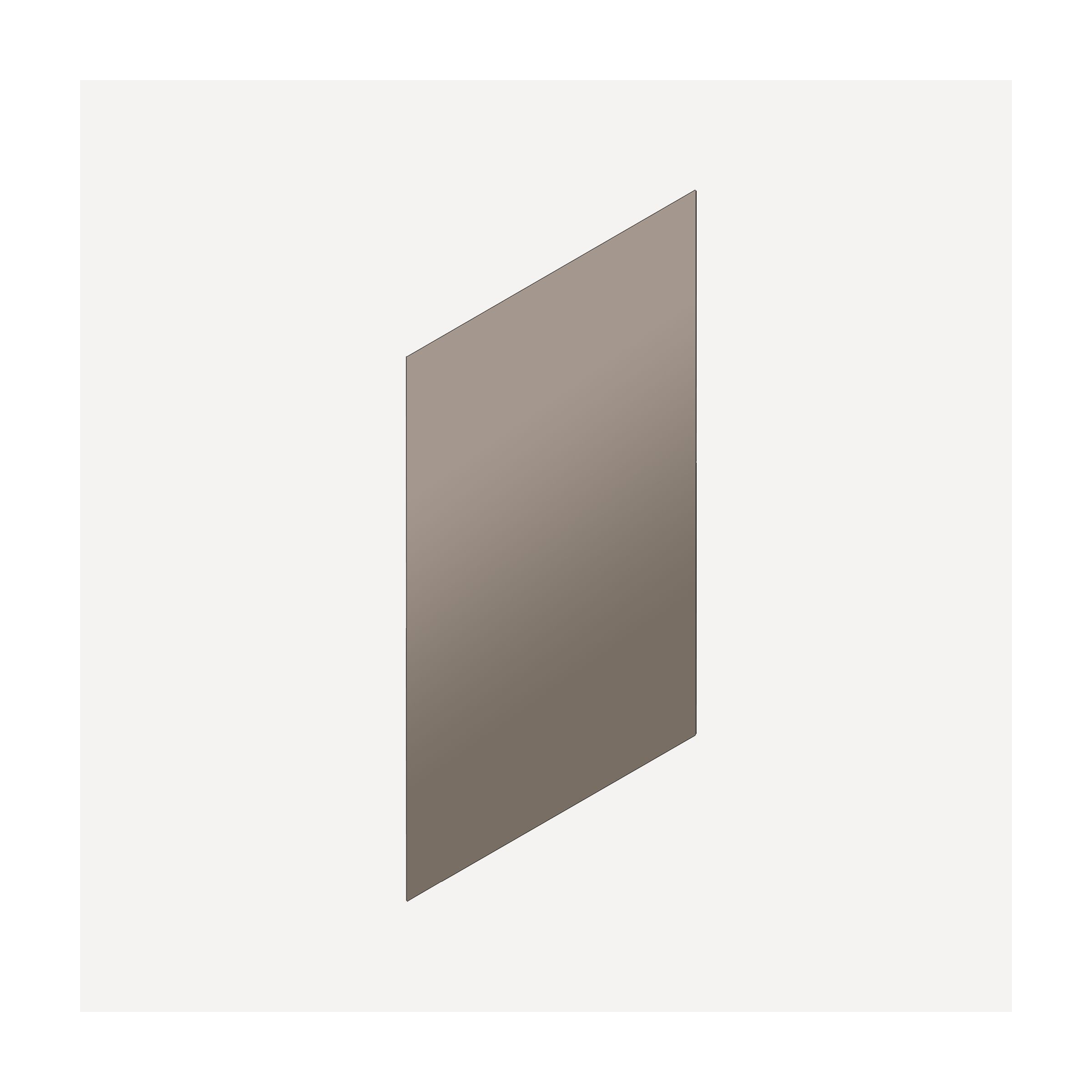Cartesian & Profiles Side Kit, 30" H x 21" D, Single Side Kit, Satin Bronze Bathroom Accessories — For Cartesian & Profiles