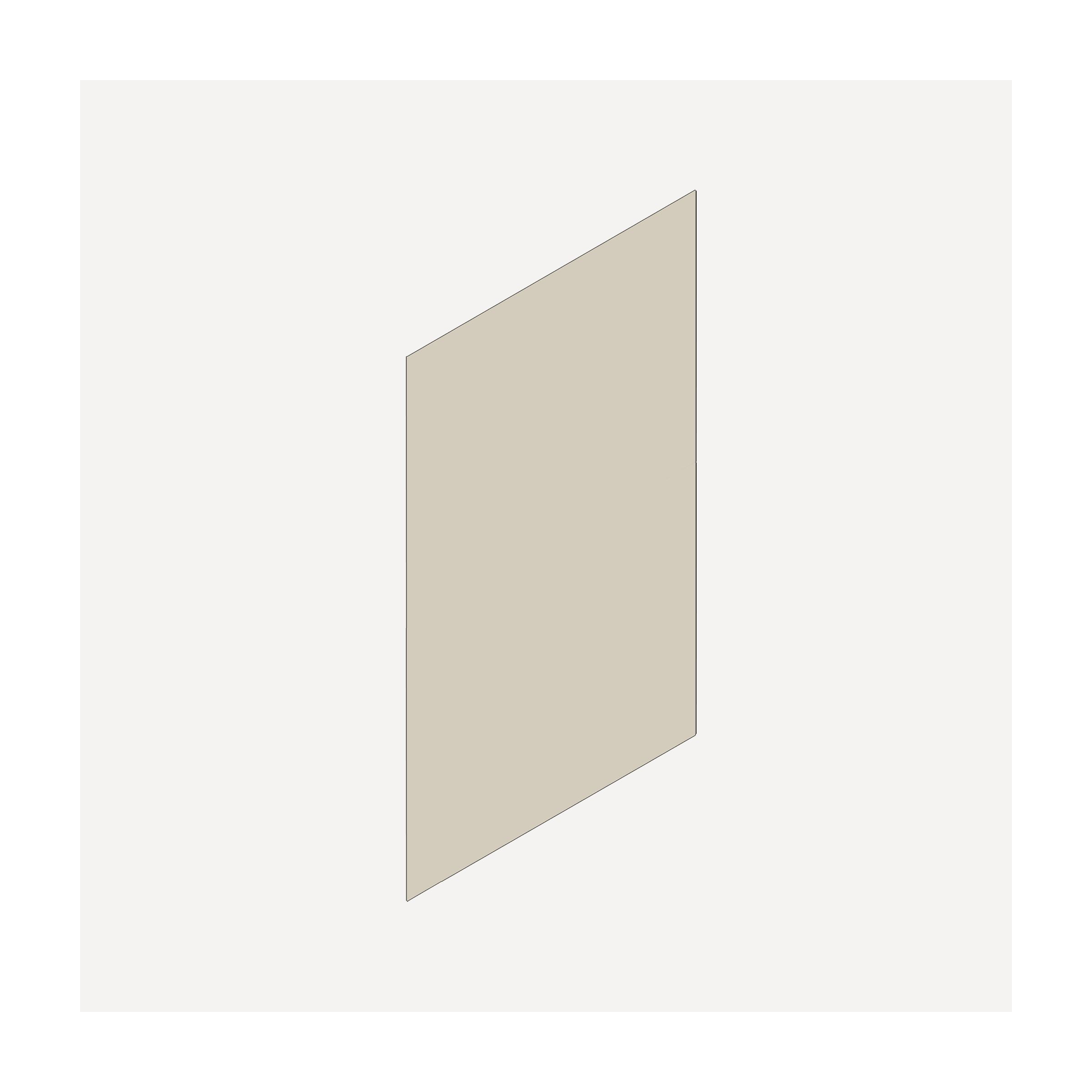 Cartesian & Profiles Side Kit, 30" H x 21" D, Single Side Kit, Matte Sand Bathroom Accessories — For Cartesian & Profiles